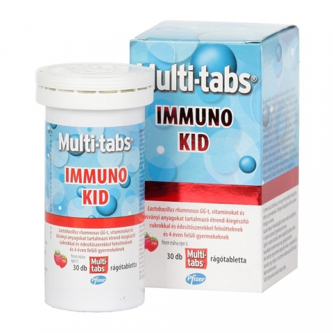 Multi-Tabs Immuno KID multivitamin rágótabletta gyerekeknek 30x