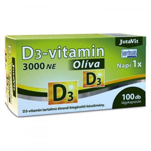 Jutavit D3-vitamin 3000NE Oliva kapszula 100x