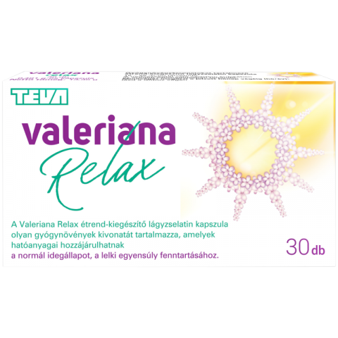 Valeriana Relax Gyógynövénykivonat kapszula 30x