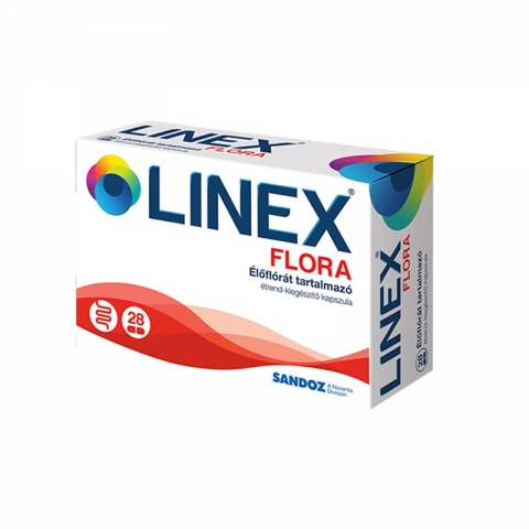 Linex Flora élőflórát tartalmazó étrendkiegészítő kapszula 28x