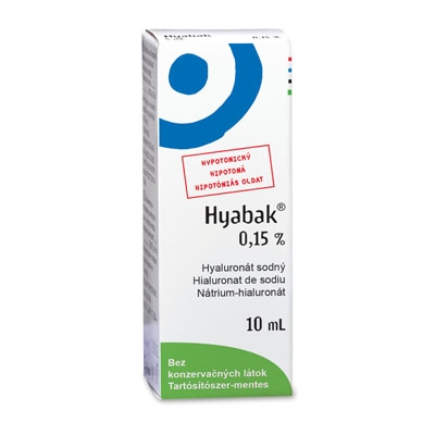 Hyabak 0,15% nedvesítő szemcsepp 10ml