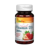 Vitaking D-vitamin 2000NE rágótabletta eper ízű 90x