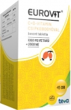 Eurovit C+D vitamin csipkebogyóval bevont tabletta 45x