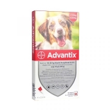 Advantix spot on 2,5ml 10-25kg között kutyáknak 4x